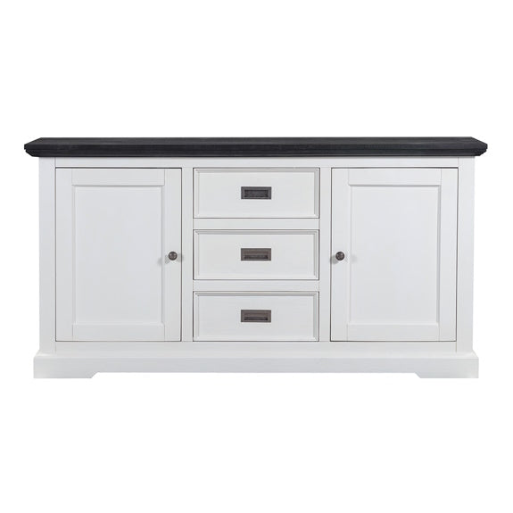 HAMPTON HAMPTON BUFFET - 1640X470 - WHITE/DARK TIMBER
