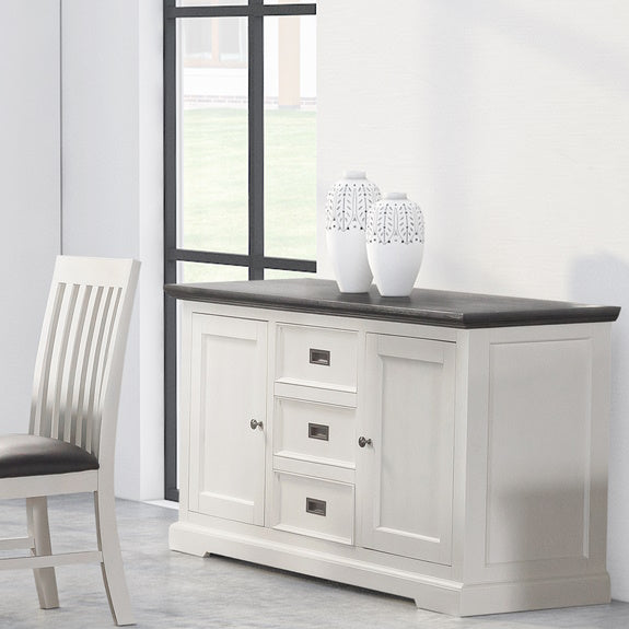 HAMPTON HAMPTON BUFFET - 1640X470 - WHITE/DARK TIMBER