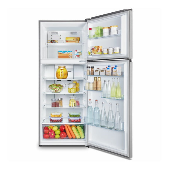 HISENSE TOP MOUNT REFRIGERATOR STAINLESS STEEL 424L