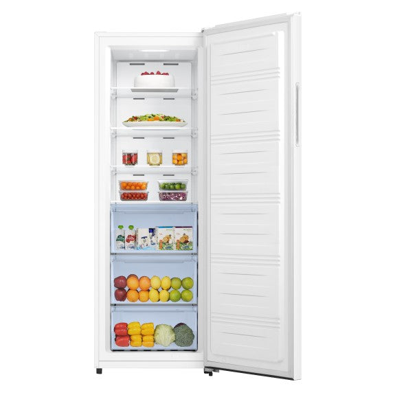 HISENSE HYBRID VERTICAL FRIDGE/FREEZER WHITE 240L