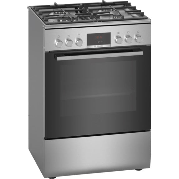BOSCH SERIES 4 FREESTANDING DUAL FUEL COOKER - STAINLESS STEEL 60cm