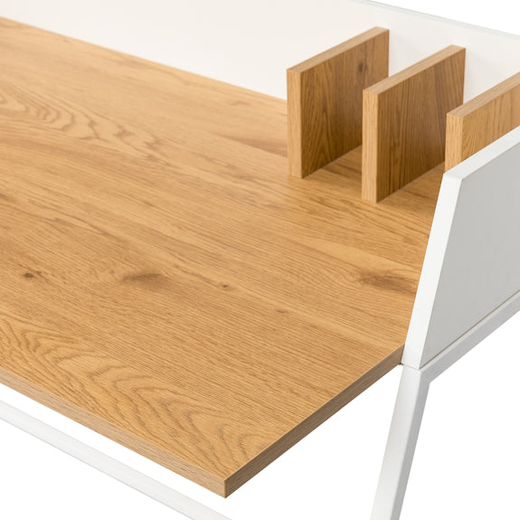 KENNET KENNET DESK - 1200X620 - WHITE/OAK