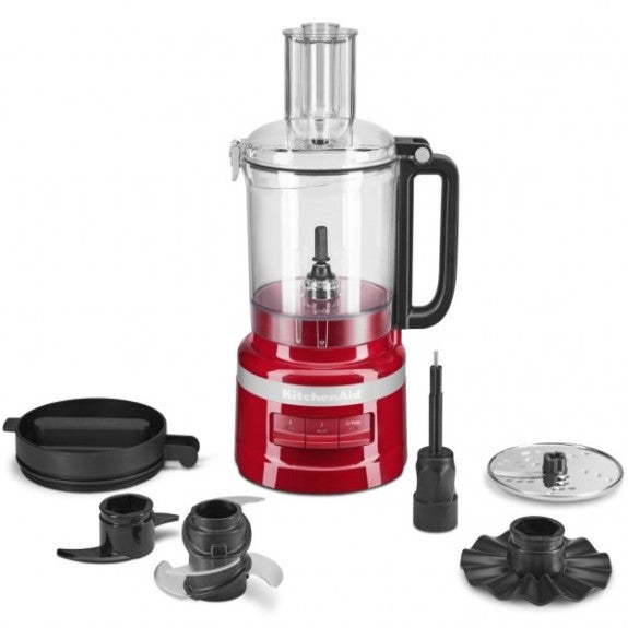 KITCHENAID 9 CUP FOOD PROCESSOR EMPIRE RED 250W