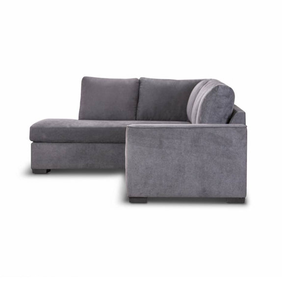 Kristie 3 Seater Sofa Bed with Chaise - Dark Grey