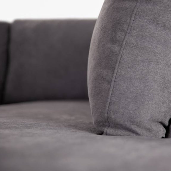 Kristie 3 Seater Sofa Bed with Chaise - Dark Grey