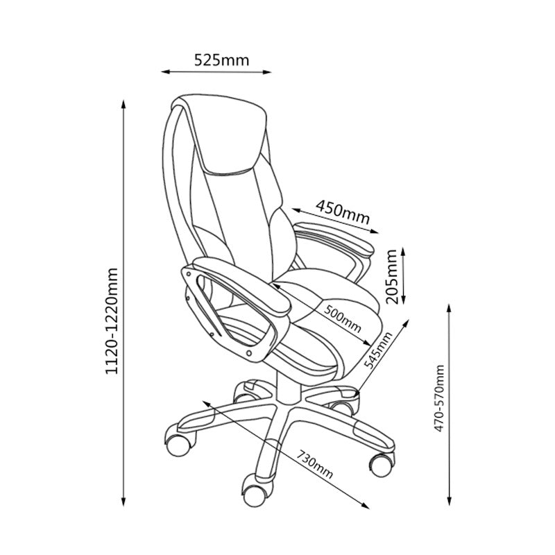 LEGACY LEGACY OFFICE CHAIR - BLACK PU