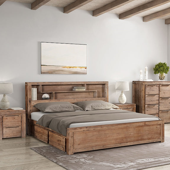 LINCOLN LINCOLN 4 PCE BEDROOM SUITE TALLBOY - QUEEN