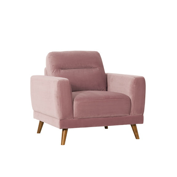 Marlow Single Seater Fabric Armchair - Blush