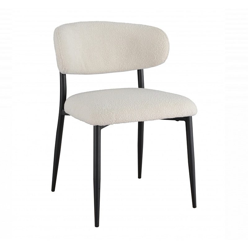 MILAN MILAN DINING CHAIR - OFF WHITE BOUCLE