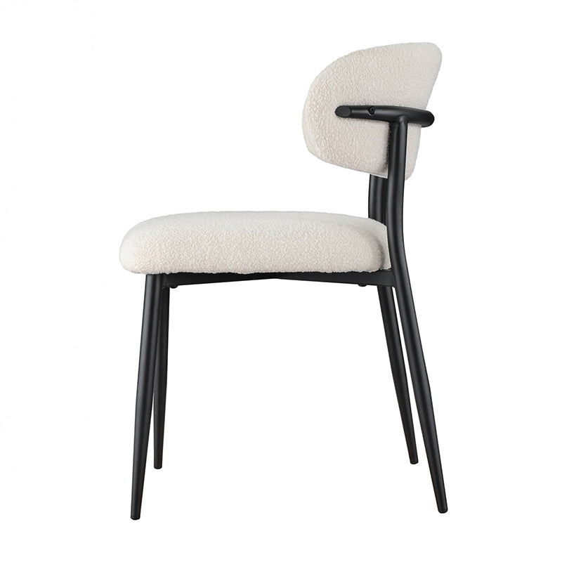 MILAN MILAN DINING CHAIR - OFF WHITE BOUCLE