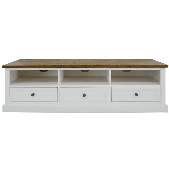 MONTREAL MONTREAL ENTERTAINMENT UNIT - 1800X450 - WHITE/NATURAL