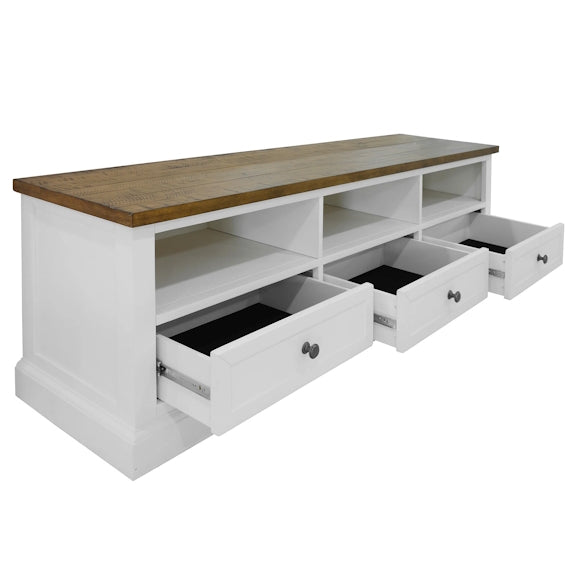 MONTREAL MONTREAL ENTERTAINMENT UNIT - 1800X450 - WHITE/NATURAL