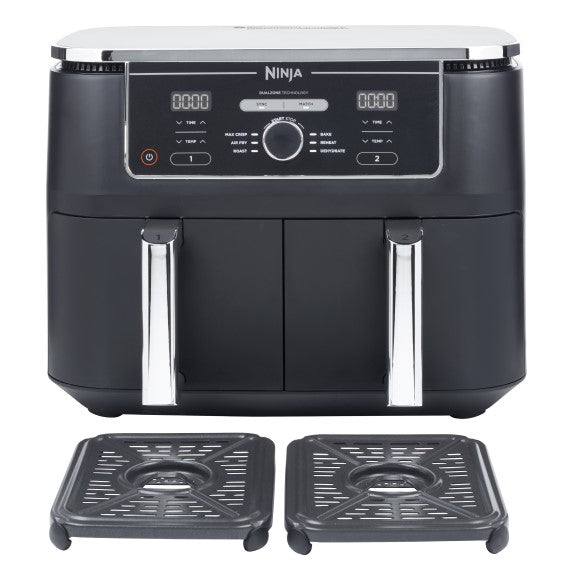 NINJA FOODI MAX XXXL DUAL ZONE AIR FRYER SILVER BLACK 9.5L