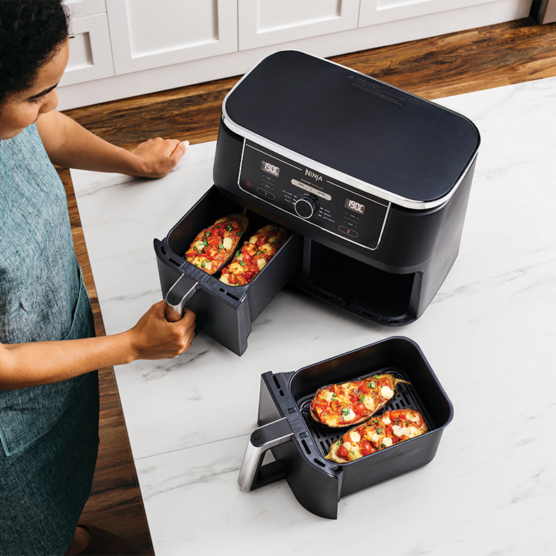 NINJA FOODI MAX XXXL DUAL ZONE AIR FRYER SILVER BLACK 9.5L