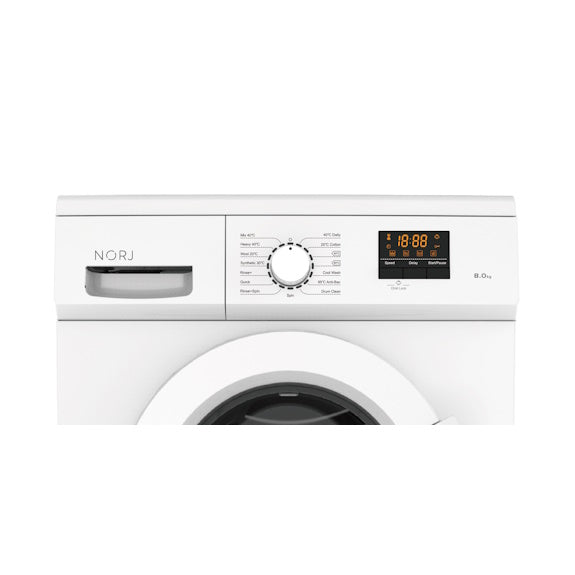 NORJ FRONT LOAD WASHER WHITE 8kg