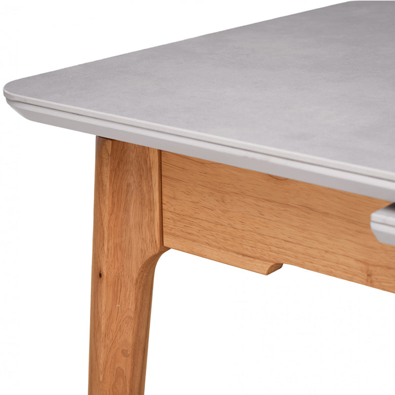 NORWAY NORWAY EXT DINING TABLE - 1400-1800X900 - LIGHT GREY/OAK