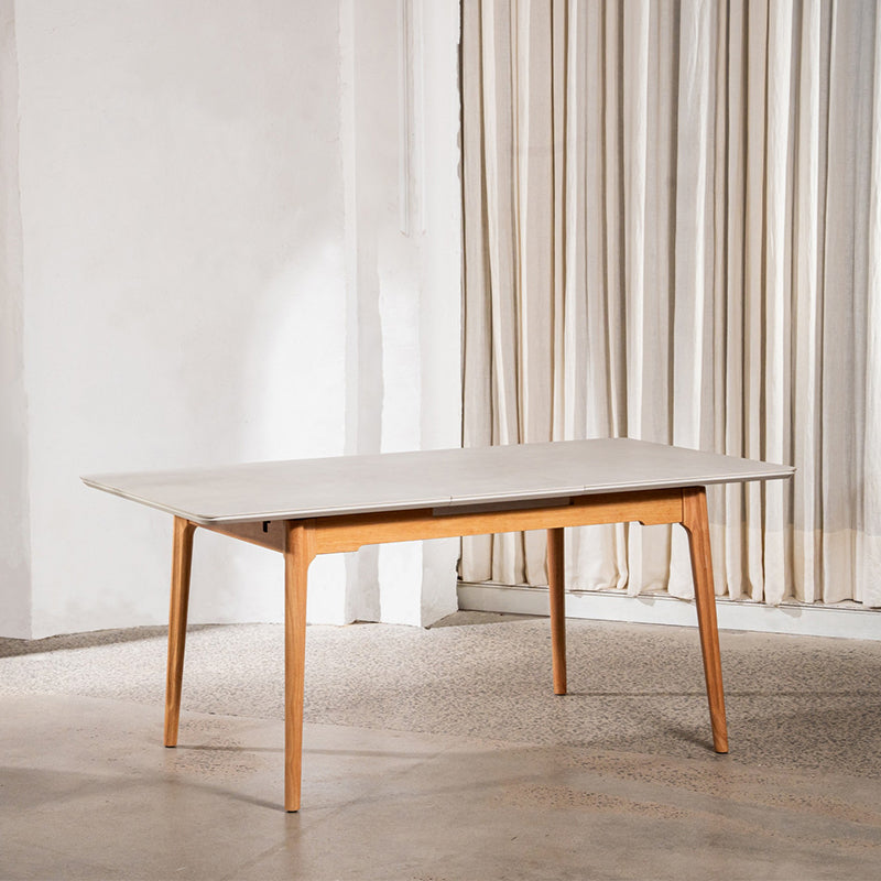 NORWAY NORWAY EXT DINING TABLE - 1400-1800X900 - LIGHT GREY/OAK