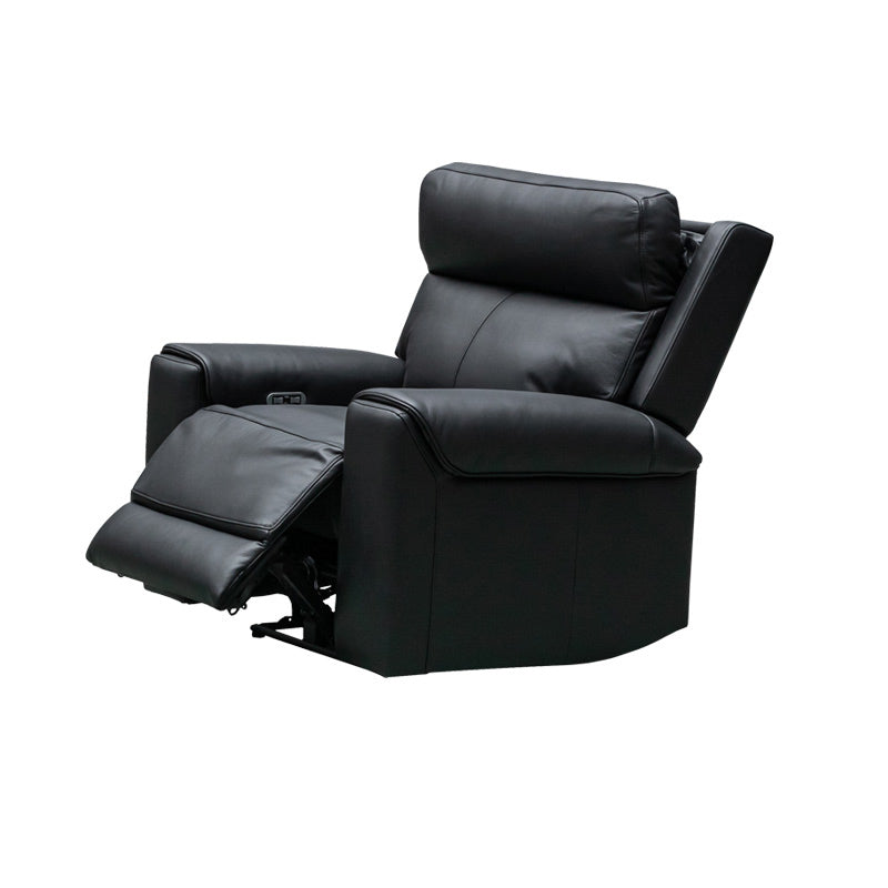 OLIVIA OLIVIA BLACK - LEATHER - 3 PCE LOUNGE SUITE 3ERER+ER+ER