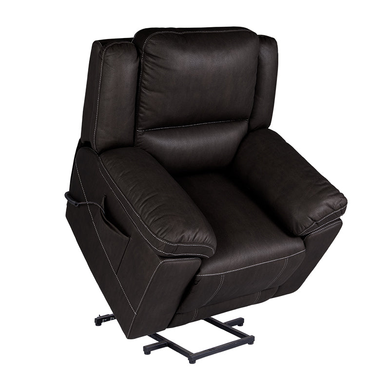 Oregon Lift & Recline Fabric Armchair - Jet