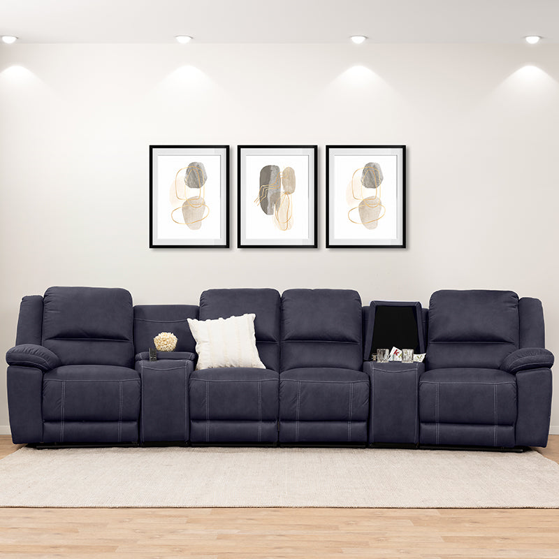 OREGON OREGON NAVY - FABRIC - 4 SEAT HOME THEATRE
