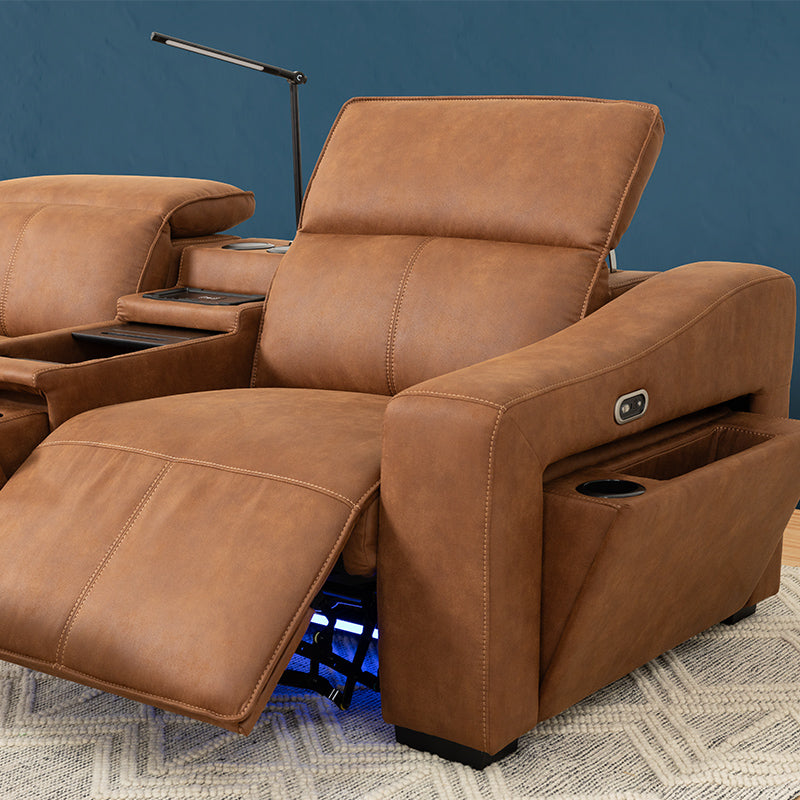 PRESTIGE PRESTIGE TAN - PORTLAND FABRIC - 2 SEAT ELECTRIC RECLINER