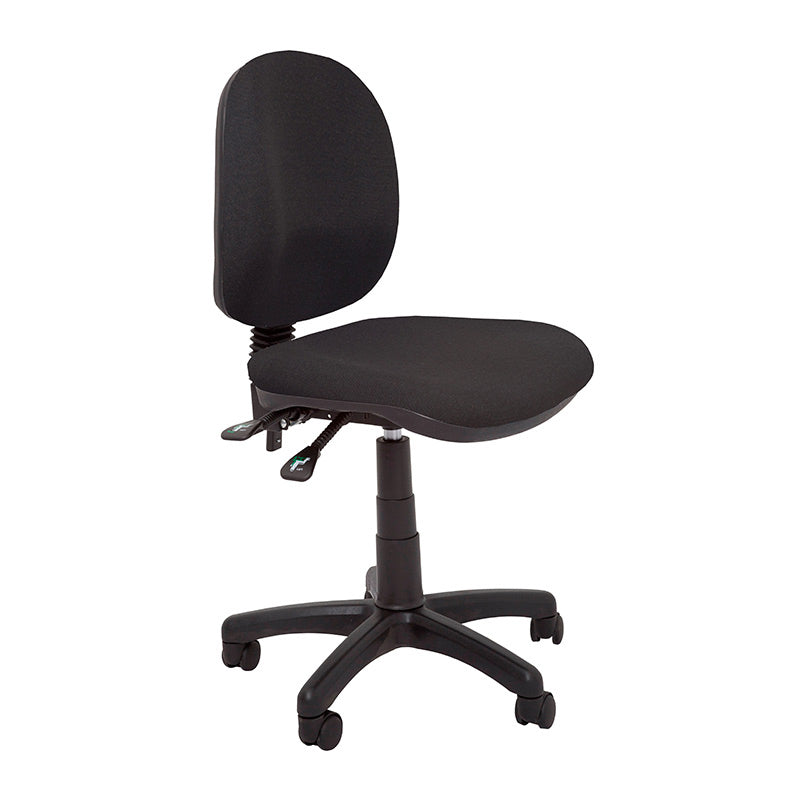 RAPIDLINE RAPIDLINE ET20 MEDIUM BACK OFFICE CHAIR - FABRIC BLACK