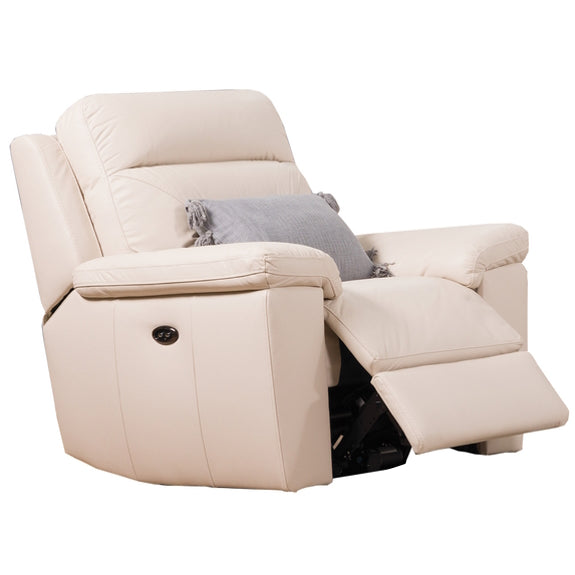 RENATO RENATO TAUPE - LEATHER - ELECTRIC RECLINER