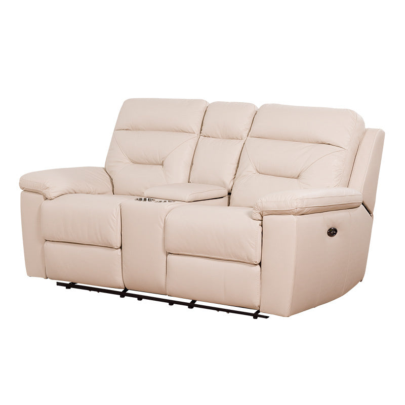 RENATO RENATO TAUPE - LEATHER - 2 SEAT ELECTRIC RECLINER