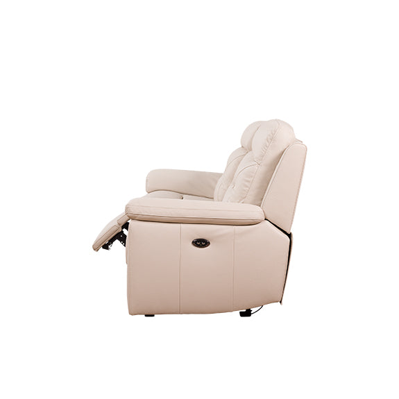 RENATO RENATO TAUPE - LEATHER - 3 SEAT ELECTRIC RECLINER