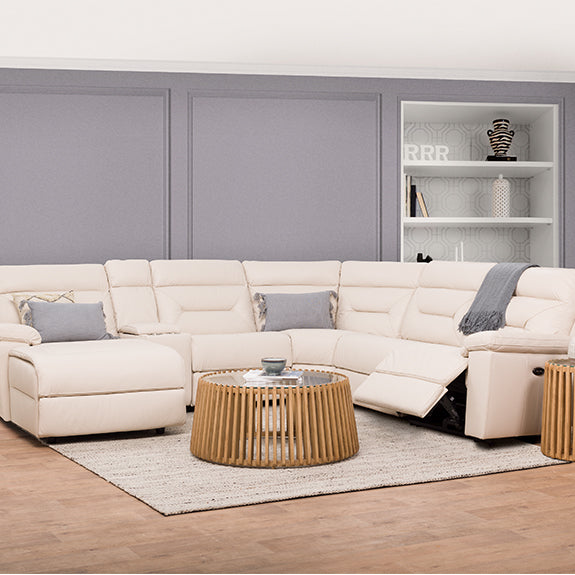 RENATO RENATO TAUPE - LEATHER - ELECTRIC CORNER LOUNGE