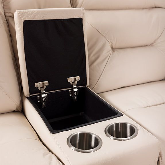RENATO RENATO TAUPE - LEATHER - ELECTRIC CORNER LOUNGE
