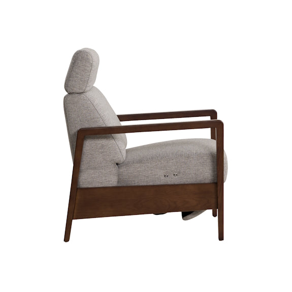 ROME ROME - GREY FABRIC - ELECTRIC RECLINING ARMCHAIR
