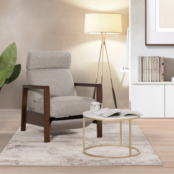 ROME ROME - GREY FABRIC - ELECTRIC RECLINING ARMCHAIR