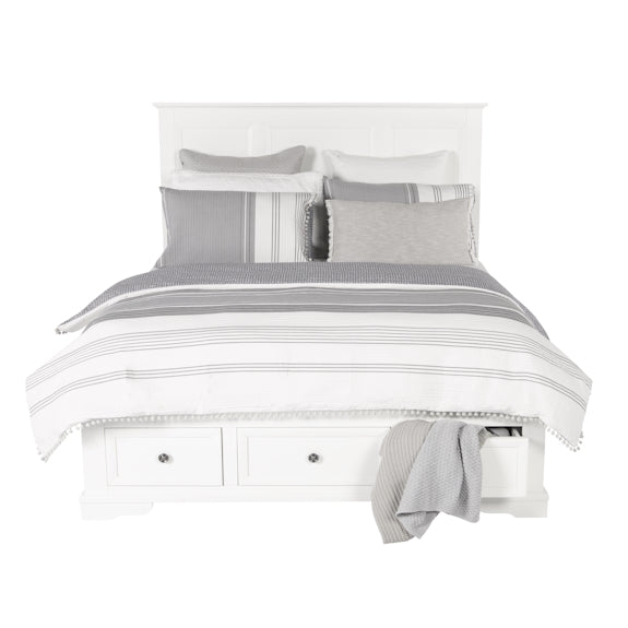 SALA MKII SALA MKII QUEEN BEDROOM SUITE TALLBOY 4 PCE - WHITE