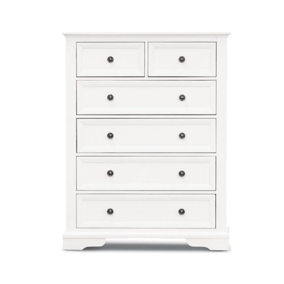 SALA MKII SALA MKII QUEEN BEDROOM SUITE TALLBOY 4 PCE - WHITE