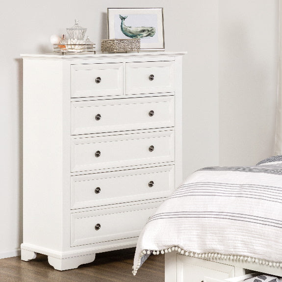 SALA MKII SALA MKII QUEEN BEDROOM SUITE TALLBOY 4 PCE - WHITE