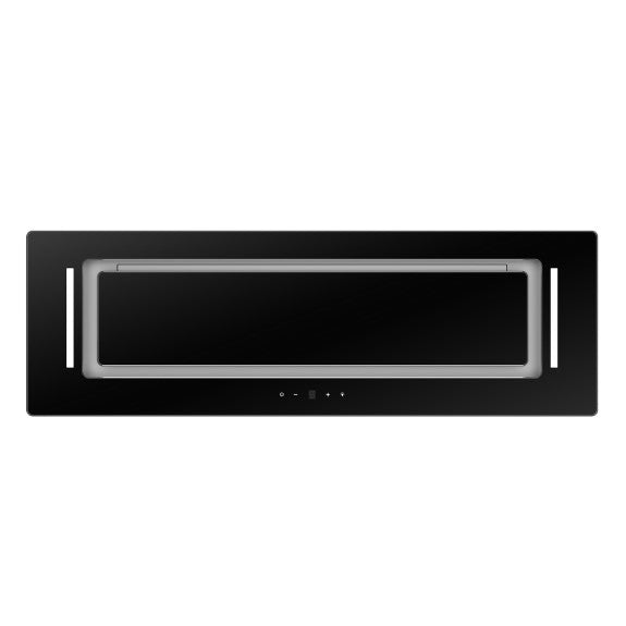 SCHWEIGEN UNDERMOUNT RANGEHOOD BLACK GLASS 90cm