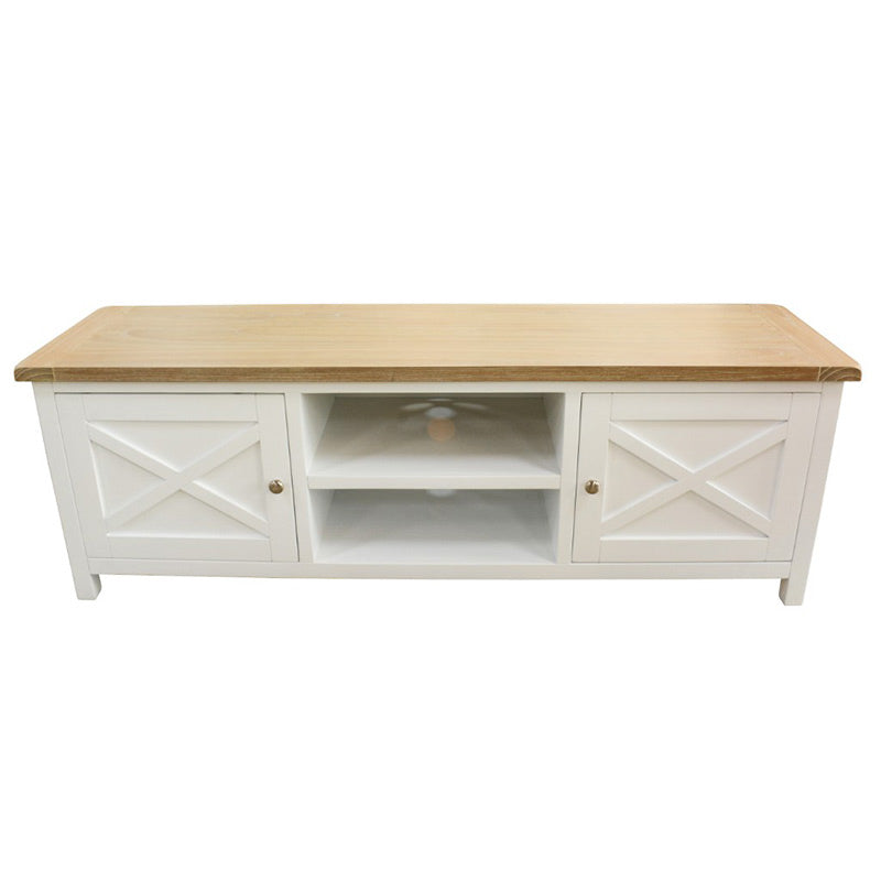 SHELLWOOD SHELLWOOD ENTERTAINMENT UNIT - 1700X420 - LIGHT OAK/WHITE