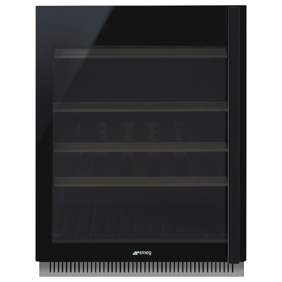 SMEG DOLCE STIL NOVO BUILT-IN WINE COOLER LEFT HAND BLACK 38 Bottles