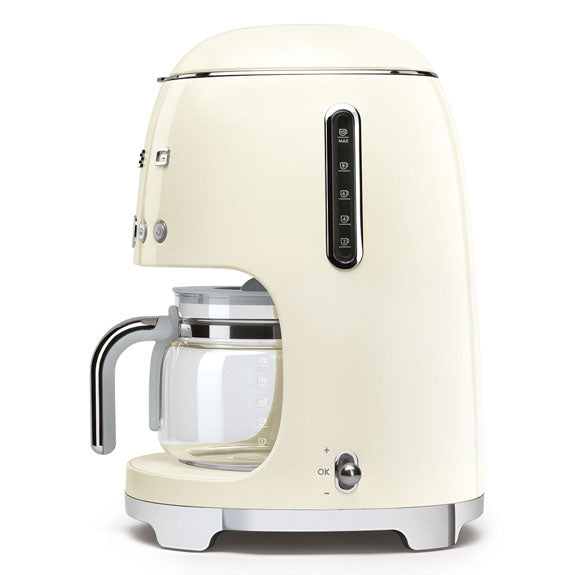 Smeg Retro Style 1.4 Litre Drip Filter Coffee Machine - Panna Cream