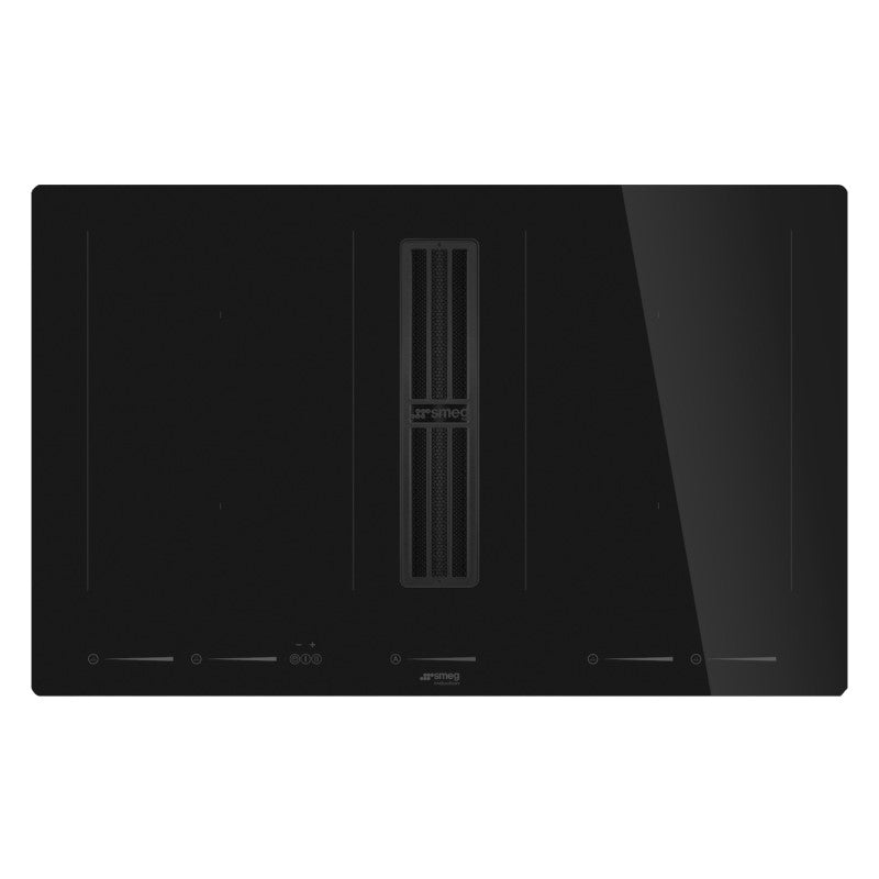 SMEG LINEA INTEGRATED INDUCTION COOKTOP - PURE BLACK 83CM