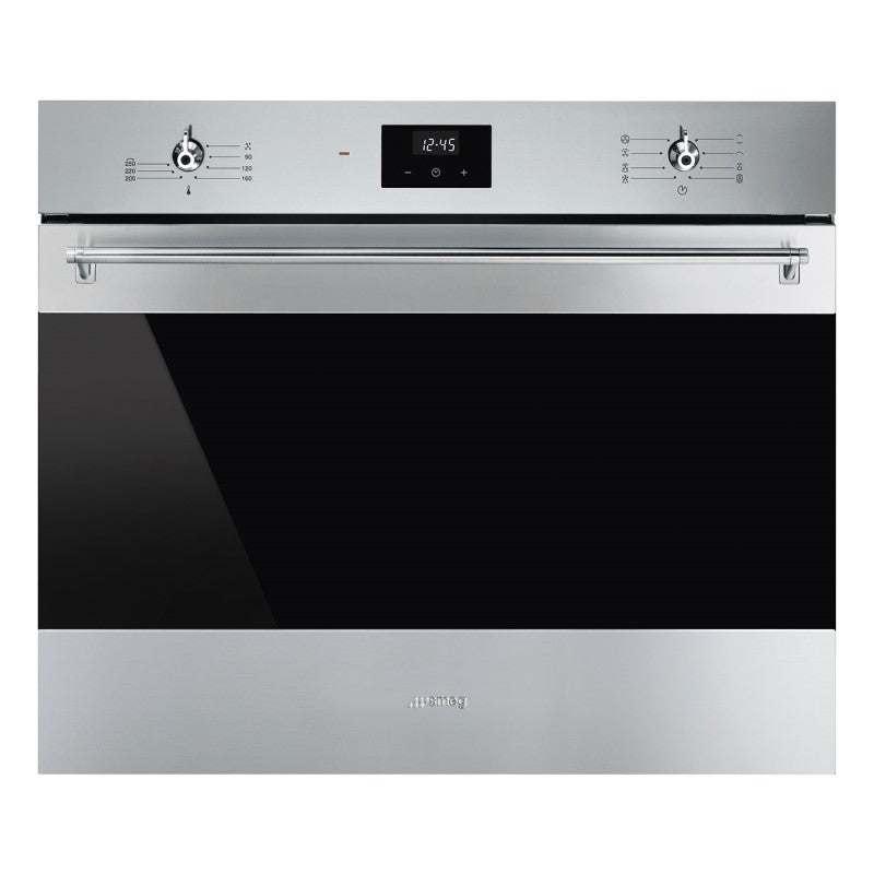 SMEG CLASSIC OVEN WITH CLOCK STAINLESS STEEL 70cm