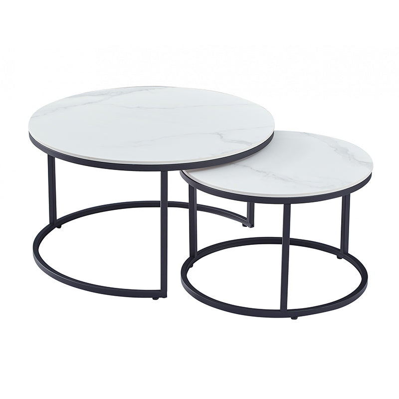 SNOW SNOW COFFEE TABLE SET - SNOW WHITE/BLACK