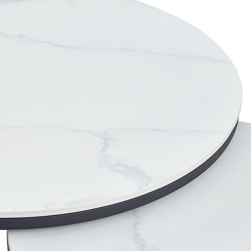SNOW SNOW COFFEE TABLE SET - SNOW WHITE/BLACK