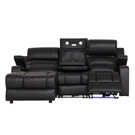 SPIELBERG SPIELBERG BLK - LEATHER - LHF ELECTRIC CHAISE
