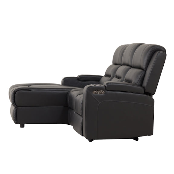 SPIELBERG SPIELBERG BLK - LEATHER - LHF ELECTRIC CHAISE