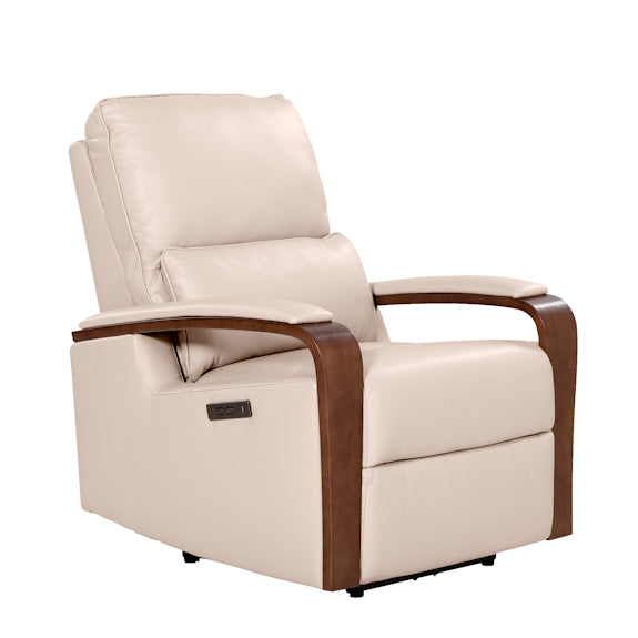 TREVISO TREVISO TAUPE - LEATHER - 1S ELECTRIC RECLINER
