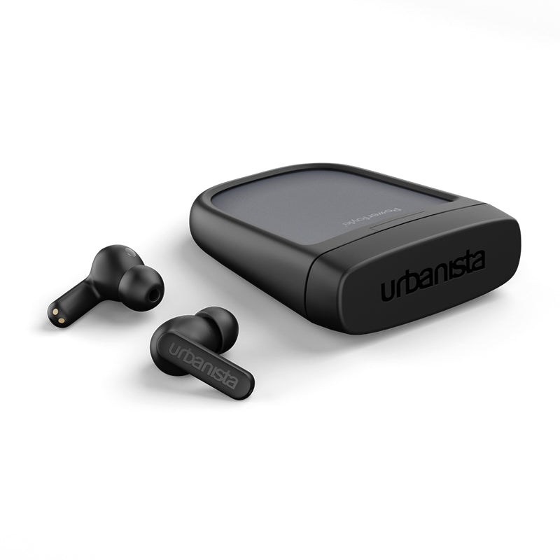 URBANISTA PHOENIX SOLAR POWERED EARPHONES MIDNIGHT BLACK