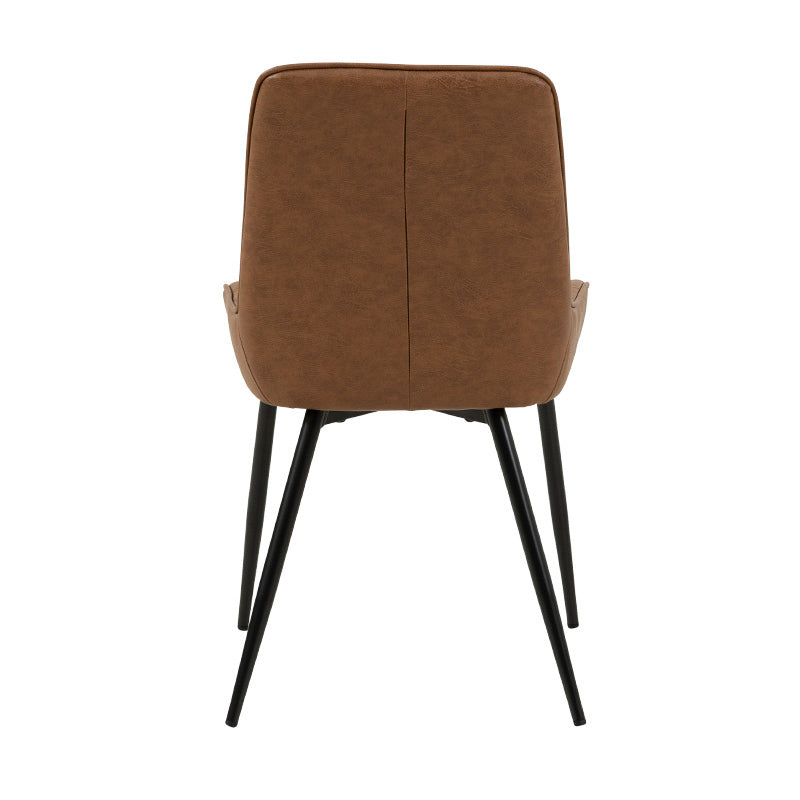 VIKTOR VIKTOR DINING CHAIR - TAN PU MATCHED STITCHING