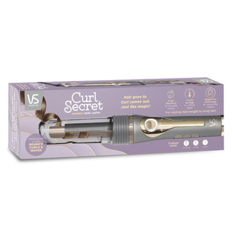 VSSASSOON CURL SECRET CERAMIC AUTO CURLER METALLIC GREY / GOLD